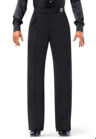 TPCT Mens Pleats Latin Dance Trousers 001-Black
