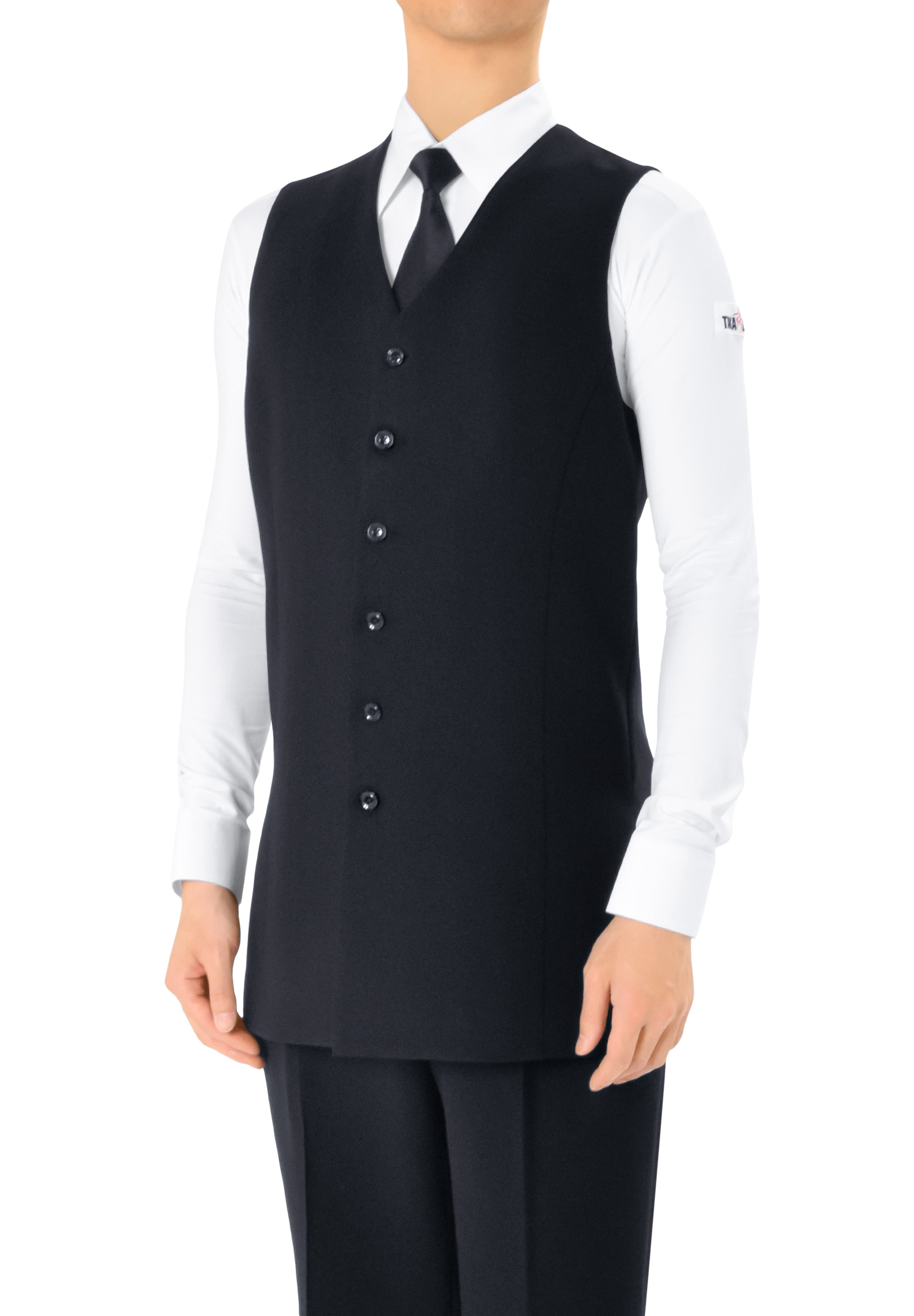 Taka Mens Ballroom Vest MV20-Black