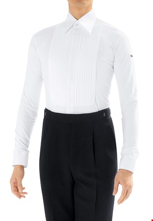 Taka Mens Tuxedo Dance Shirt MS340-White