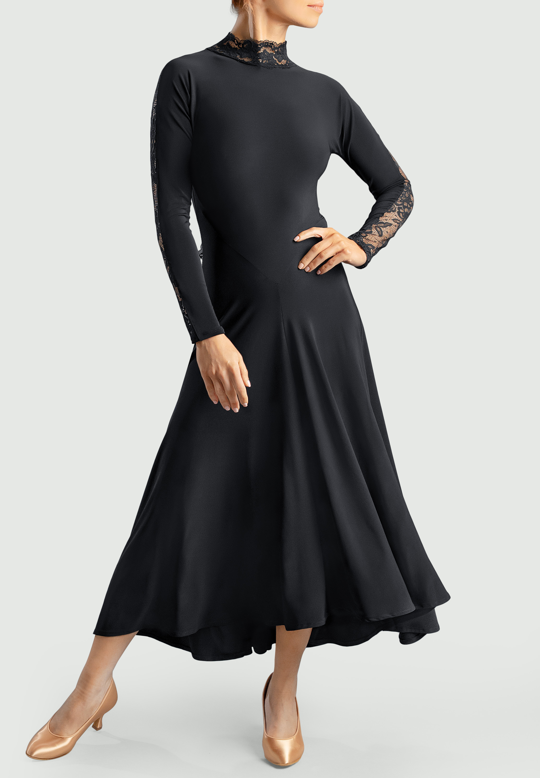 Chrisanne Clover Florence Ballroom Dress	-Black