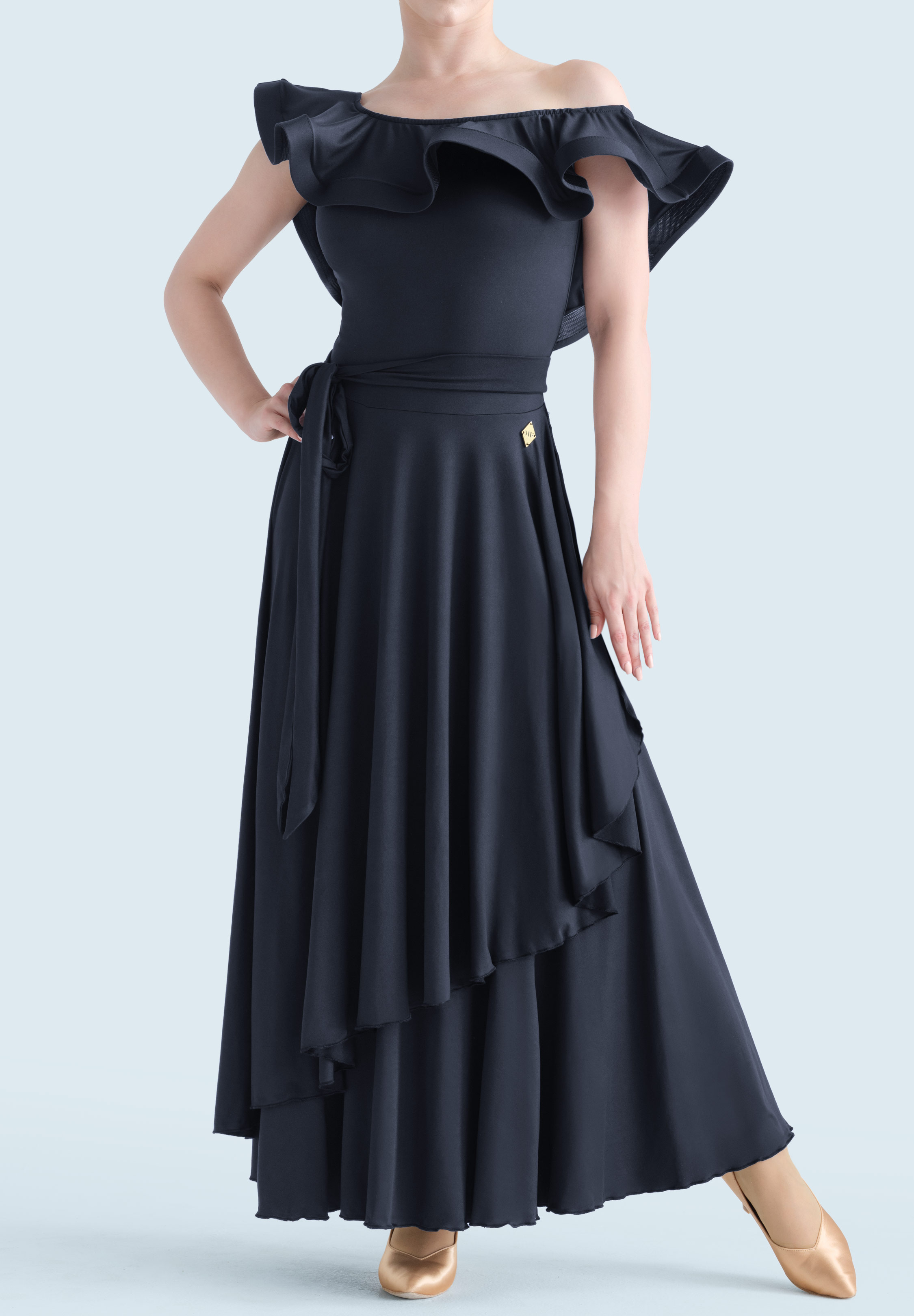 MF Onyx Whirl Smooth Dress M280-Black