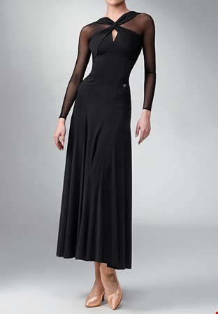 TID Twisted Motion Smooth Dress M350-Black