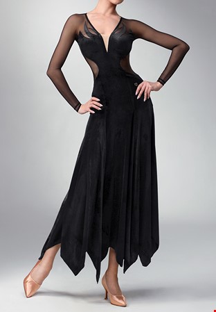 TID Dark Flame Smooth Dress M360-Black