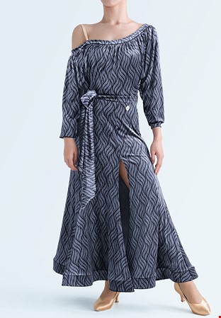 MF Midnight Current Smooth Dress M424-Printed