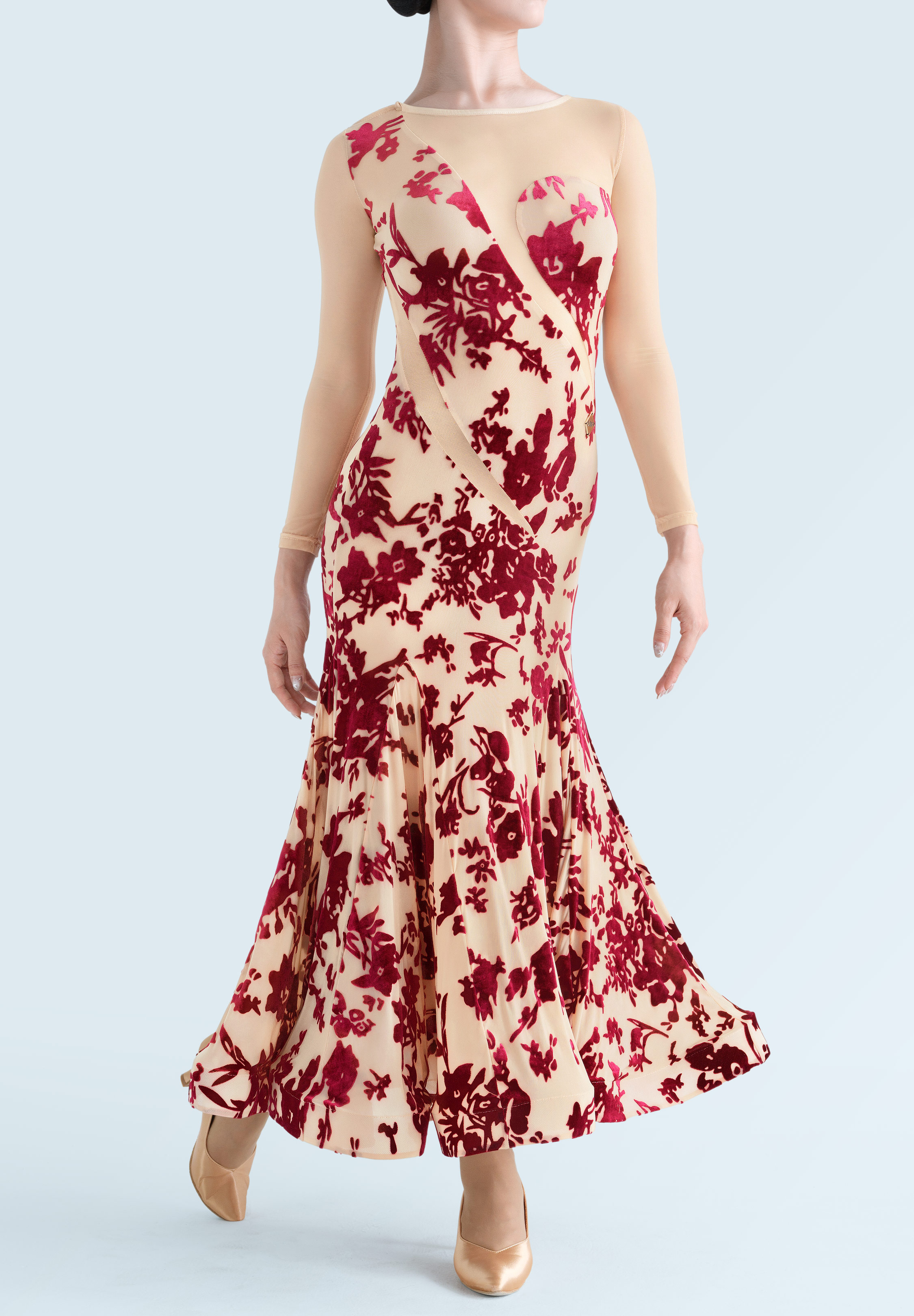 MF Garden Muse Ballroom Dress M414-Floral Print