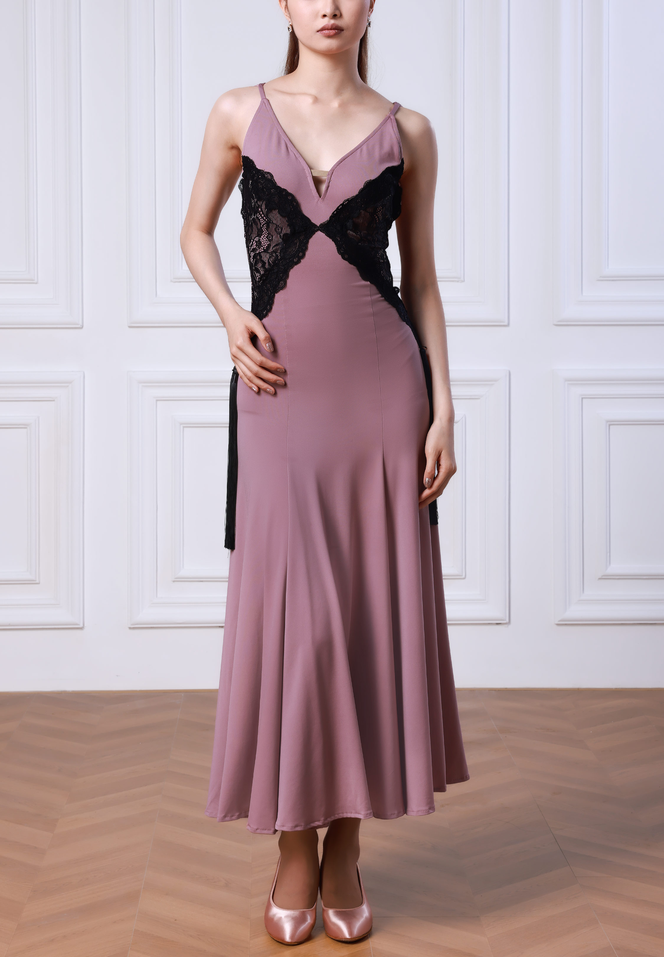 TID Vintage Blush Smooth Gown D037-Pink