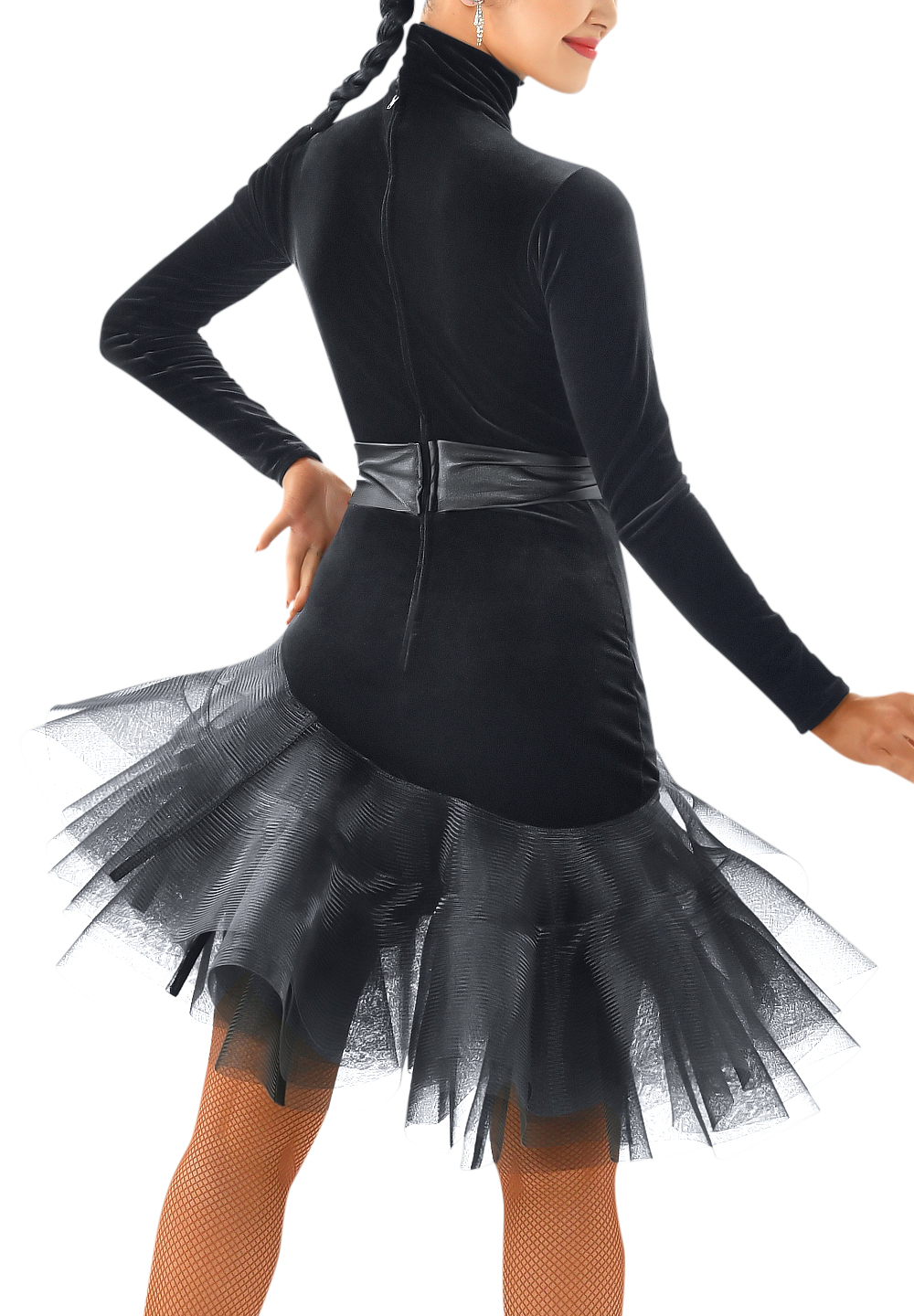 Taka Black Swan Latin Performance Dress 3L-145