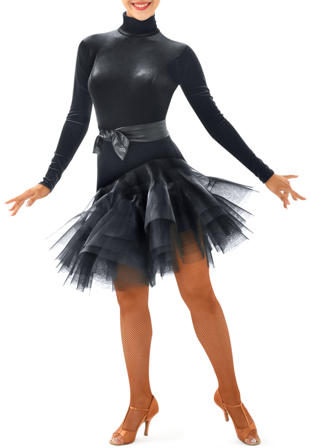 Taka Black Swan Latin Performance Dress 3L-145