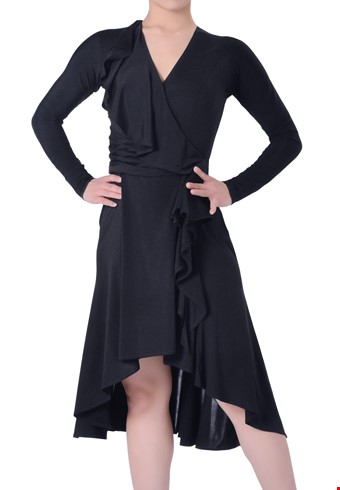 Natasha Latin Dress Black/ P20120023-01