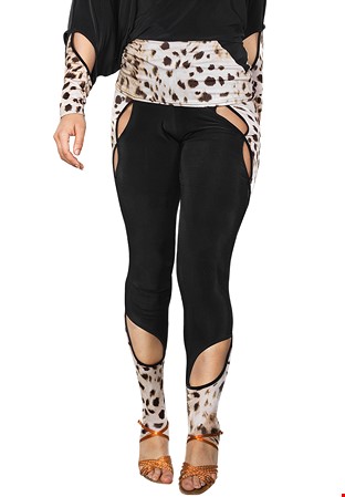 Dance America AP2401 - Active Leggins-Black/Leopard