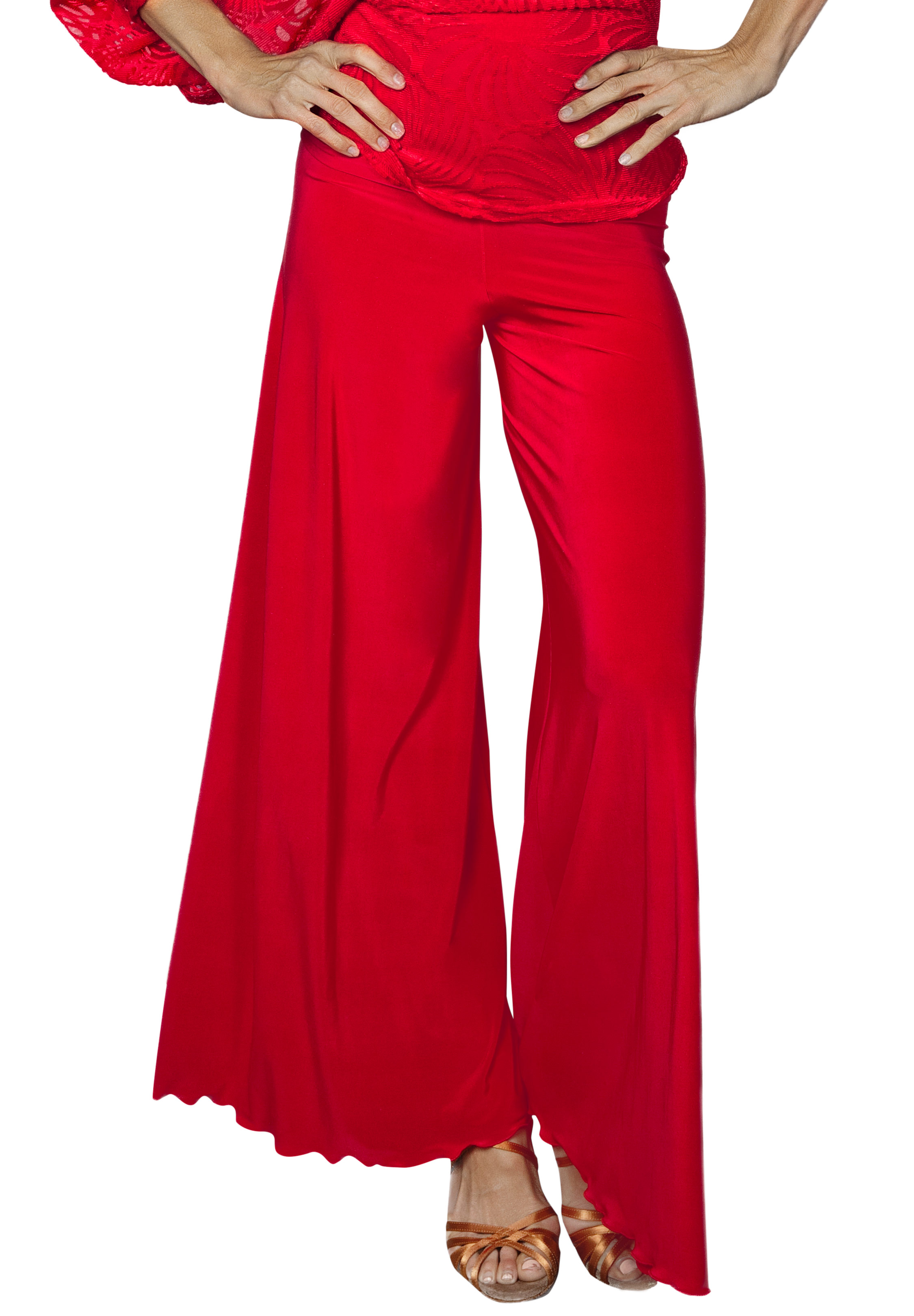 Dance America P2403 - Palazzo Pants-Red