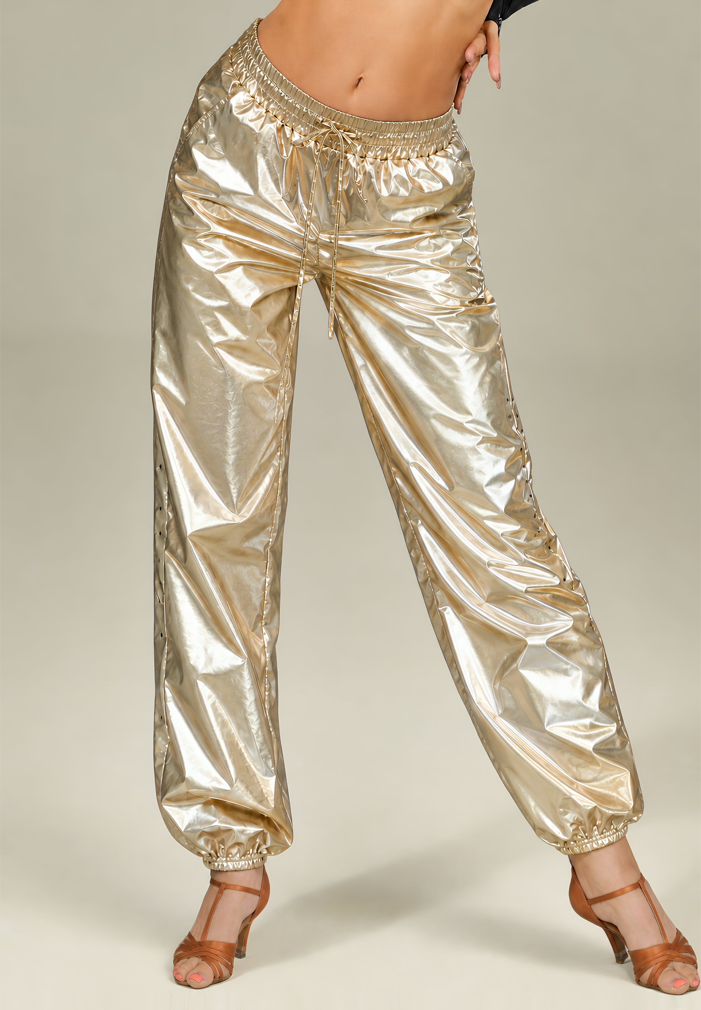 Gio Mio Leah Womens Dance Trousers GM0907-Gold