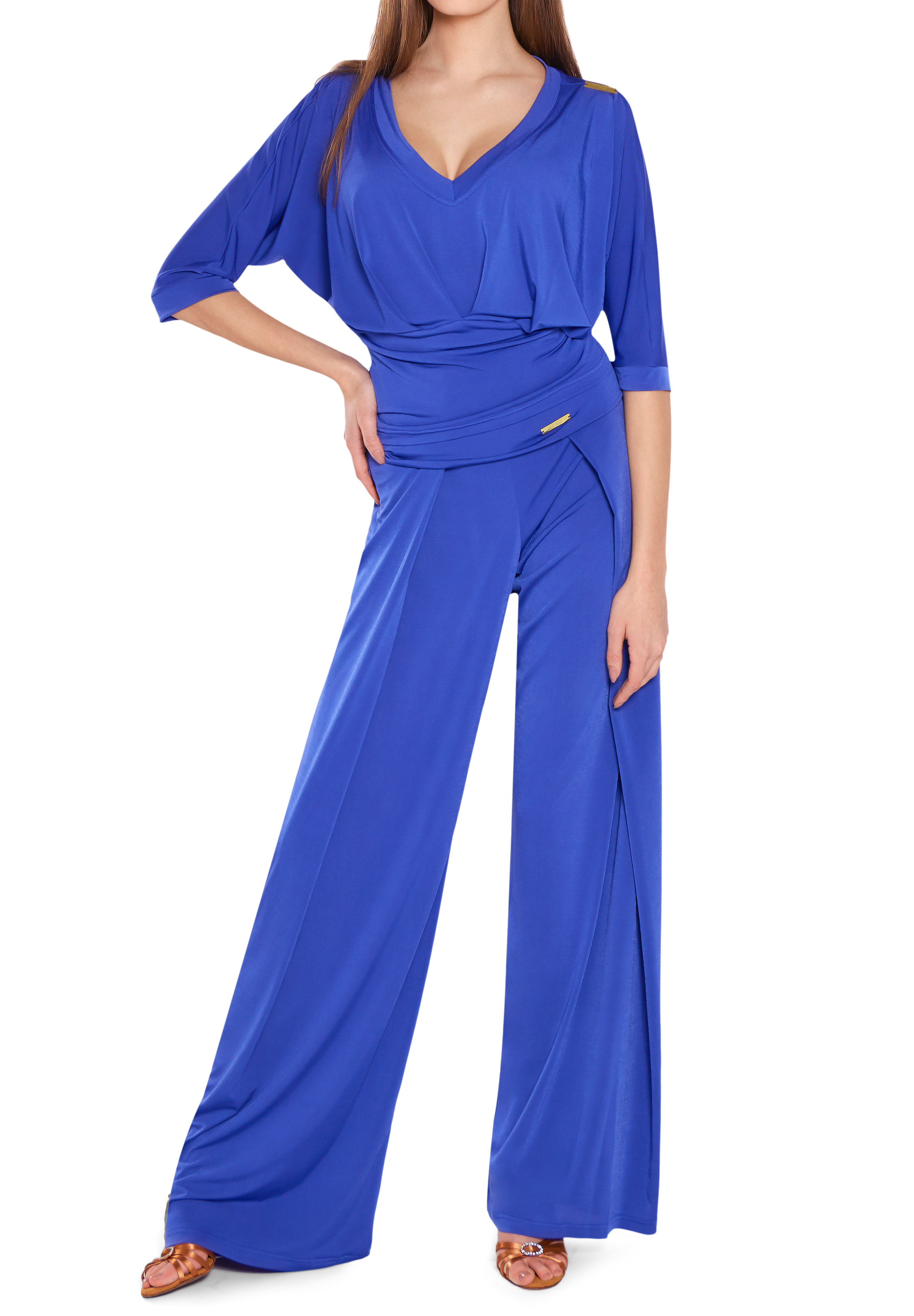 LIMITED COLLECTION Plus Size Cobalt Blue Split Hem Tapered Trousers | Yours  Clothing