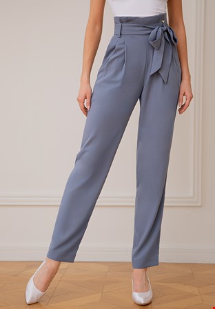 TID Frilled Waist Practice Trousers K009-Light Grey