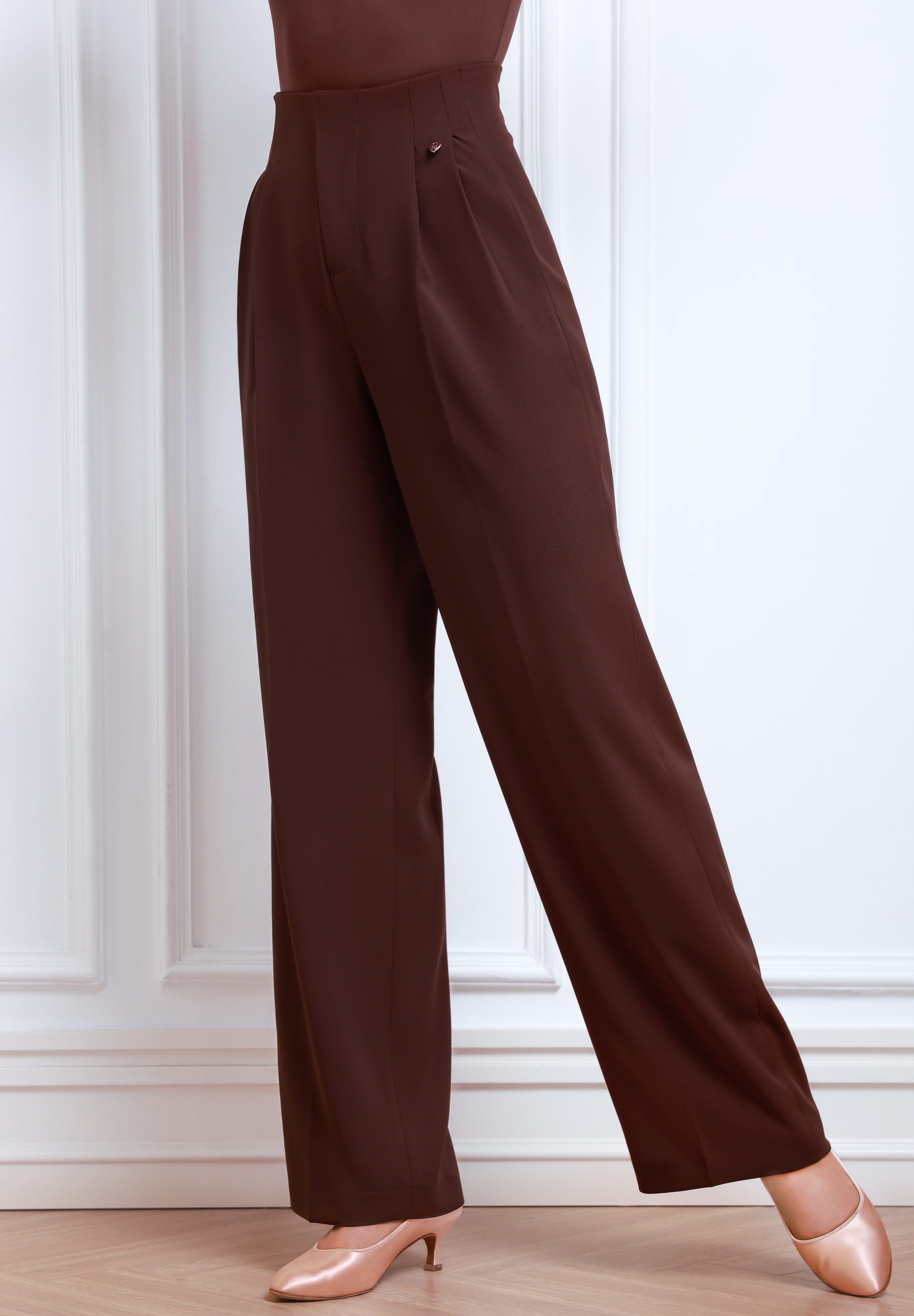 TID Soft Sculpt High-Waist Trousers K019-Brown