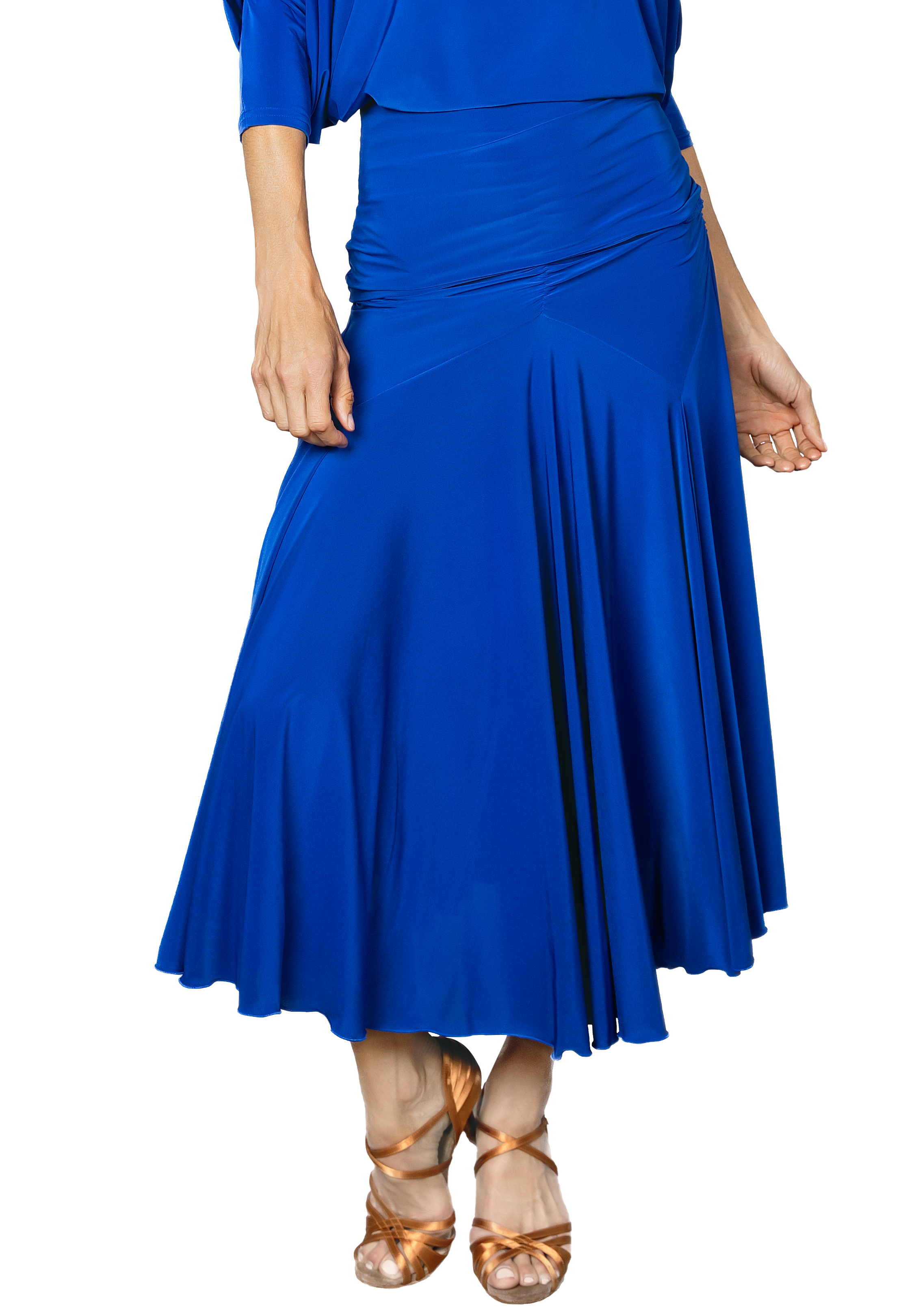 Dance America S2401 - Long Tulip Skirt-Blue
