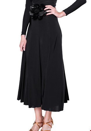 Dance America S2405 - 8 Panel Simple Skirt-Black