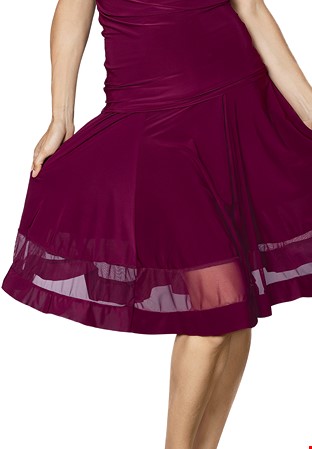 Dance America S2406 - Silhouette Skirt -Wine