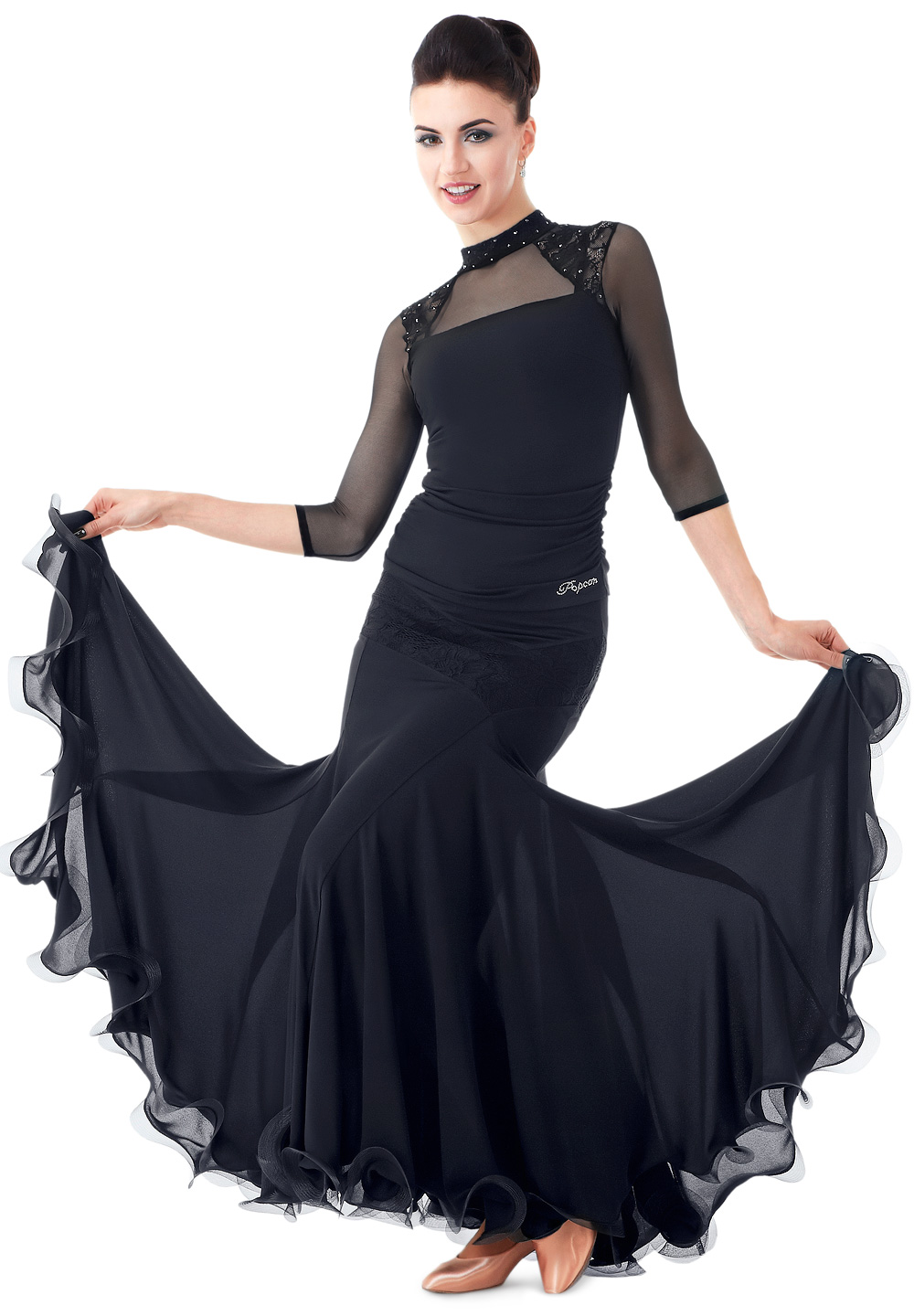PopconAtelier Lace Inset Ballroom Skirt WMS087 | Skirts