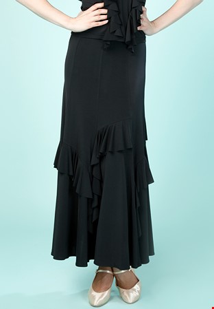Santoria Kono Ballroom Skirt S6124-Black