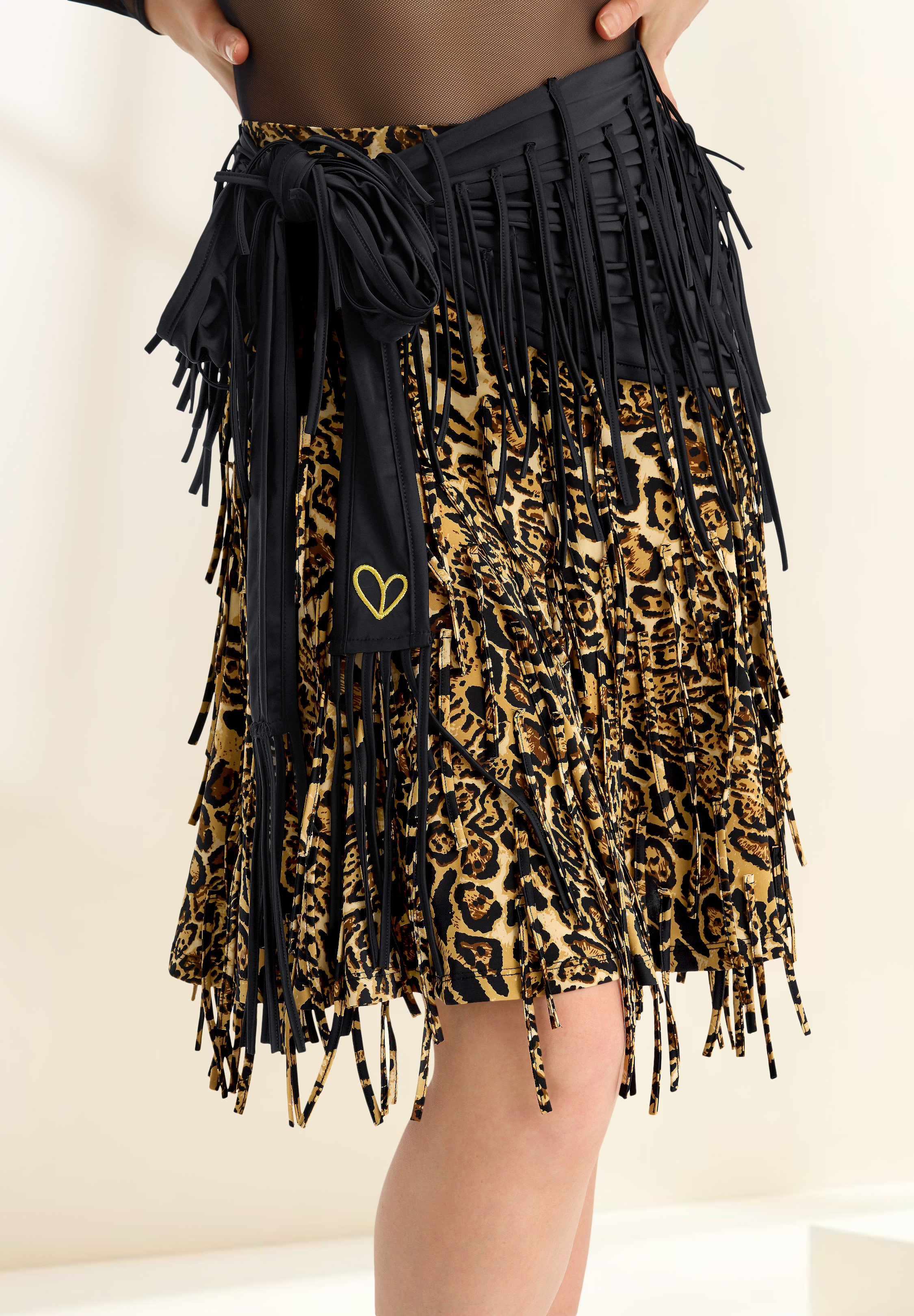 Gio Mio Sasha Womens Latin Skirt GM0138-Leopard