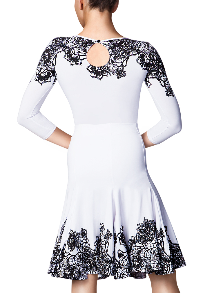 White lace 2024 dance skirt