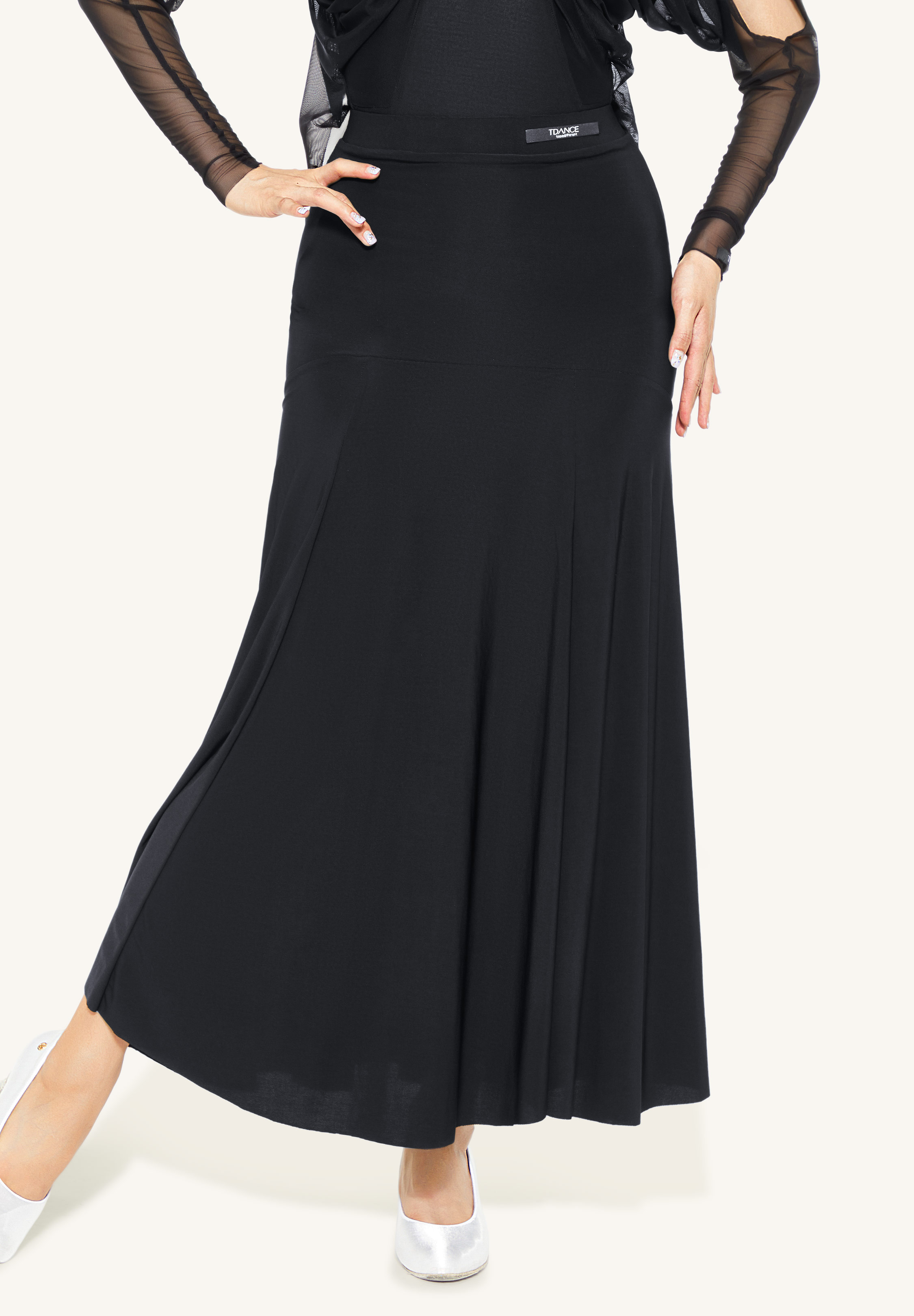 TDANCE A-Line Ballroom Skirt JM-0005-Black
