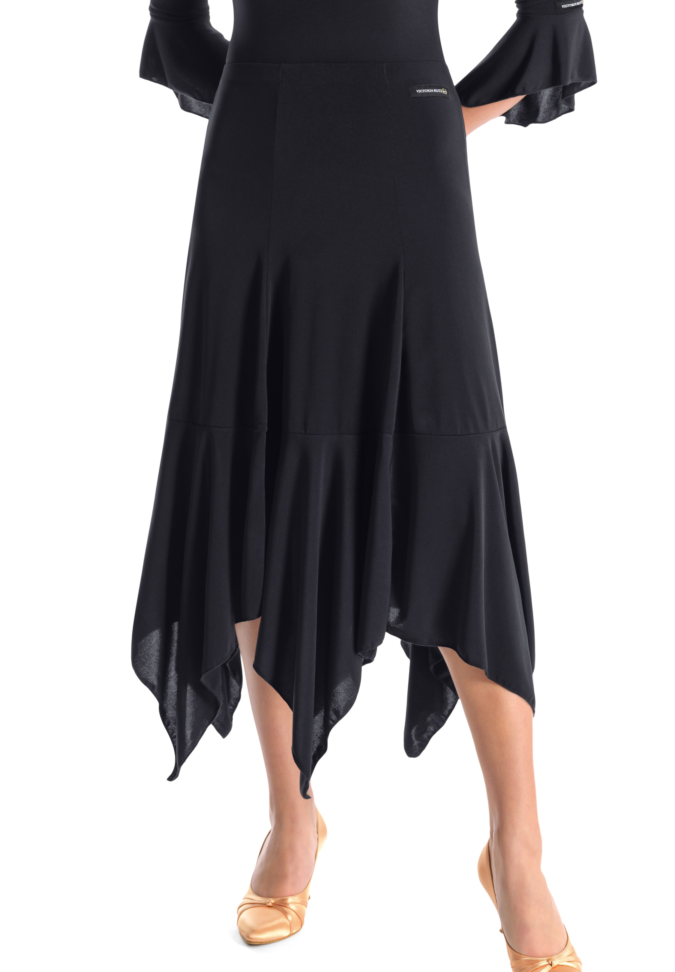 Victoria Blitz Clipper Ballroom Skirt-Black