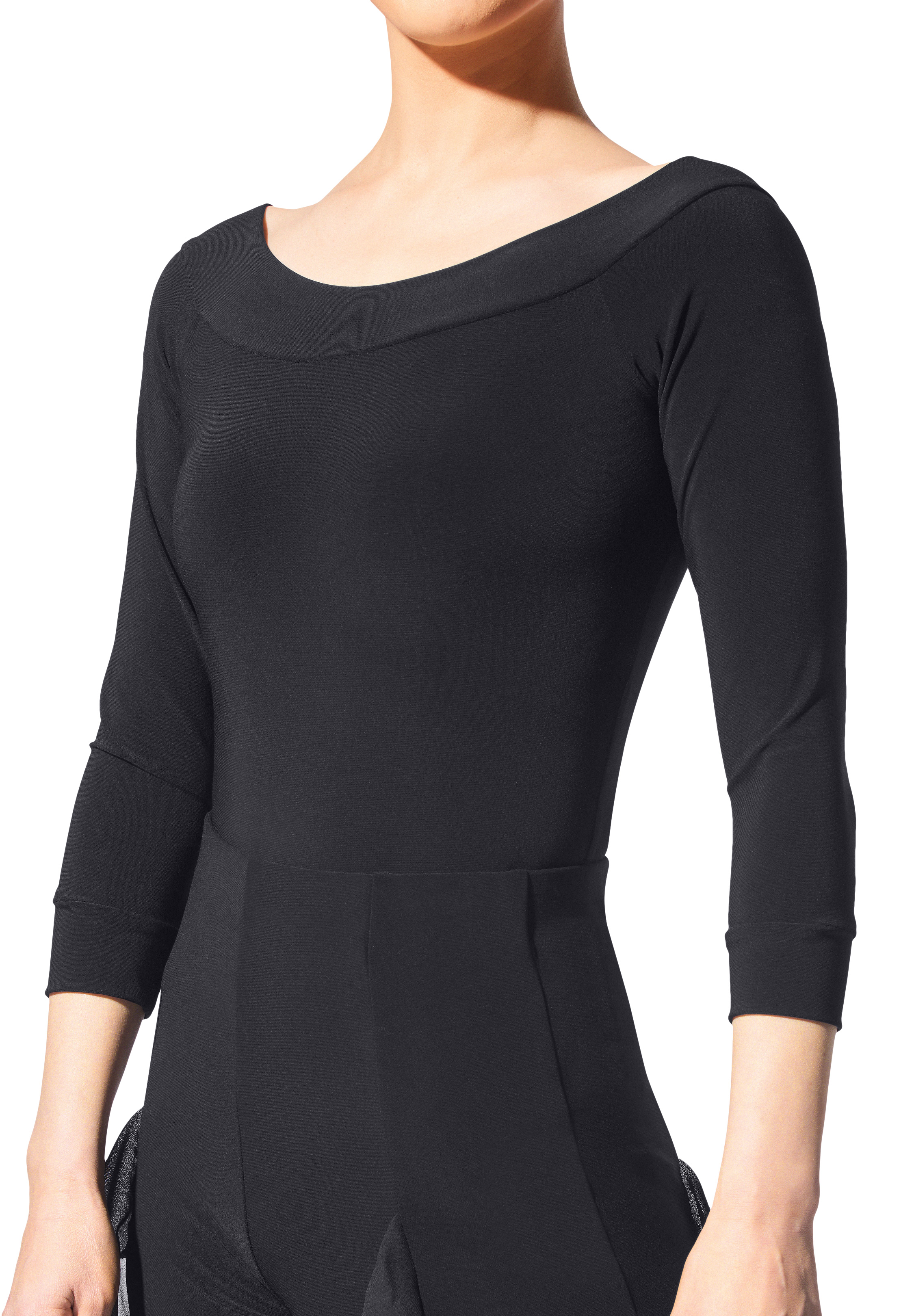 Armando Ladies Boatneck Leotard 00177-Black