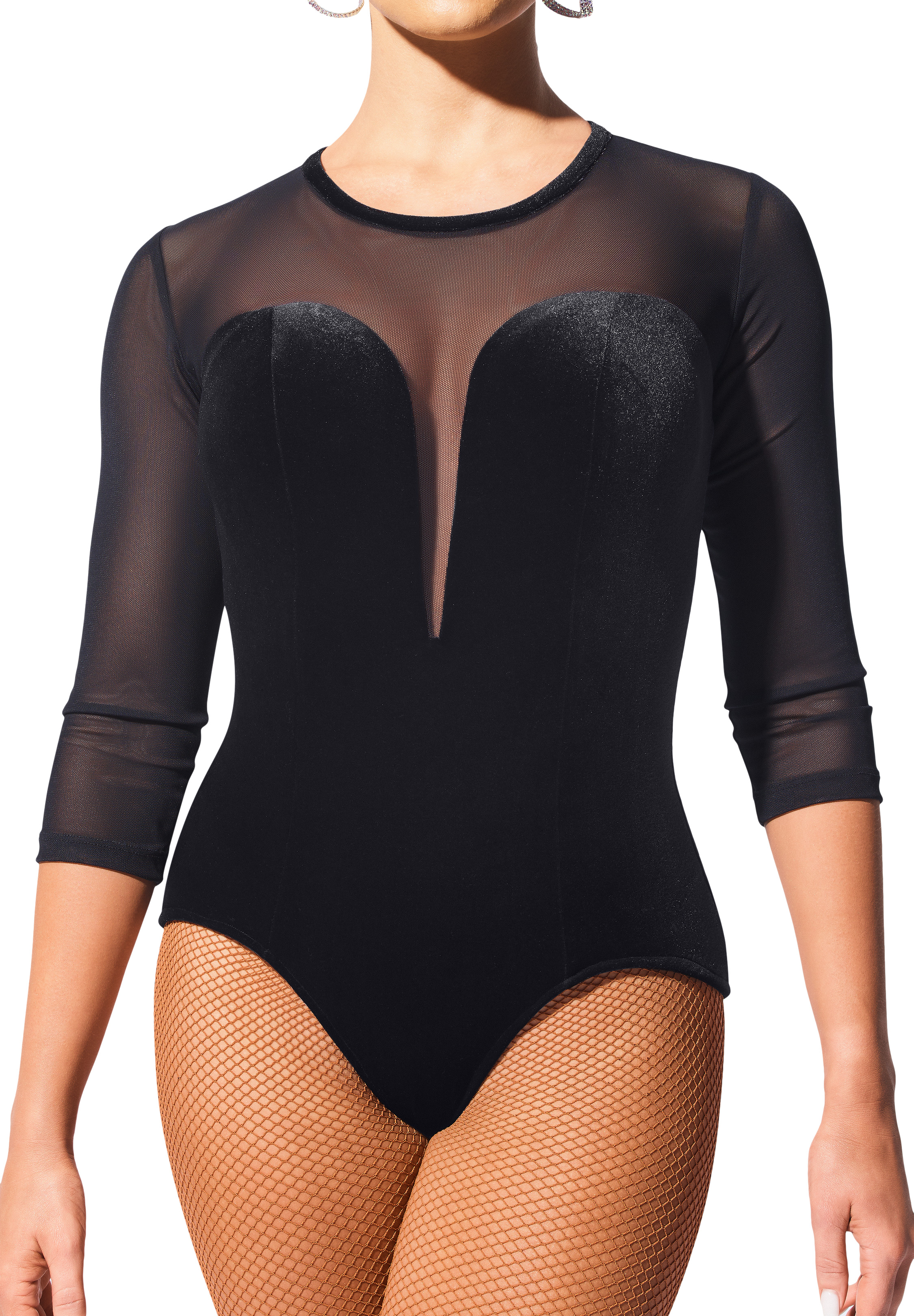 Black Mesh Embroidered Bodysuit – The Fashion Bible