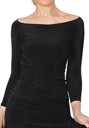 Dance America T2401 - Simple T-Shirt Top-Black