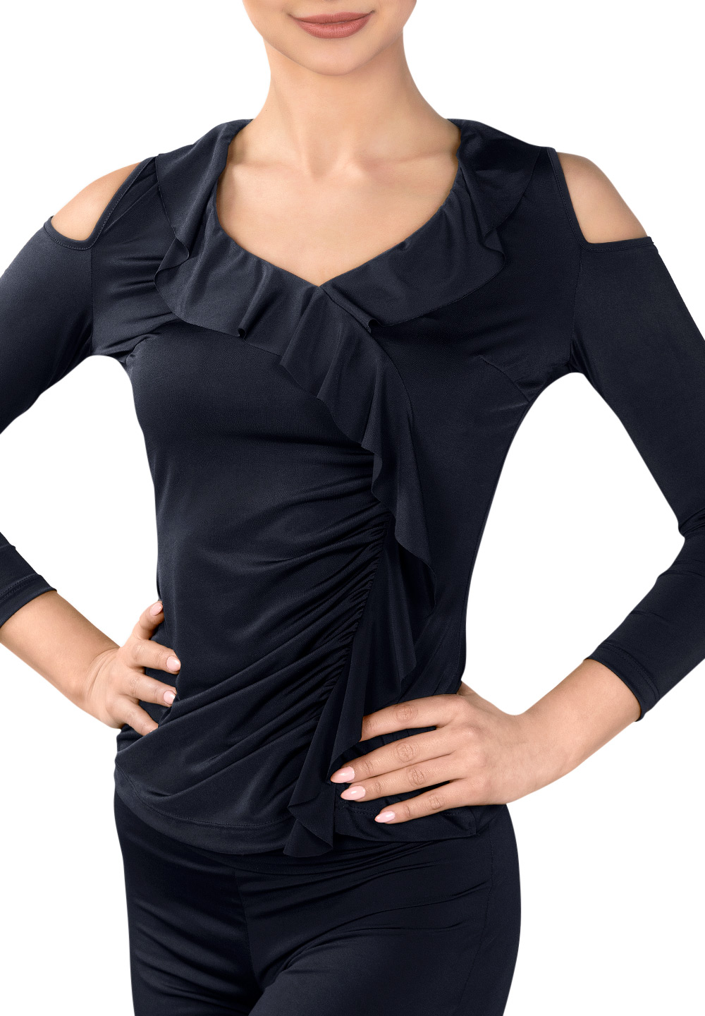 Dance Box Tuscany Top P18120021-01 Black