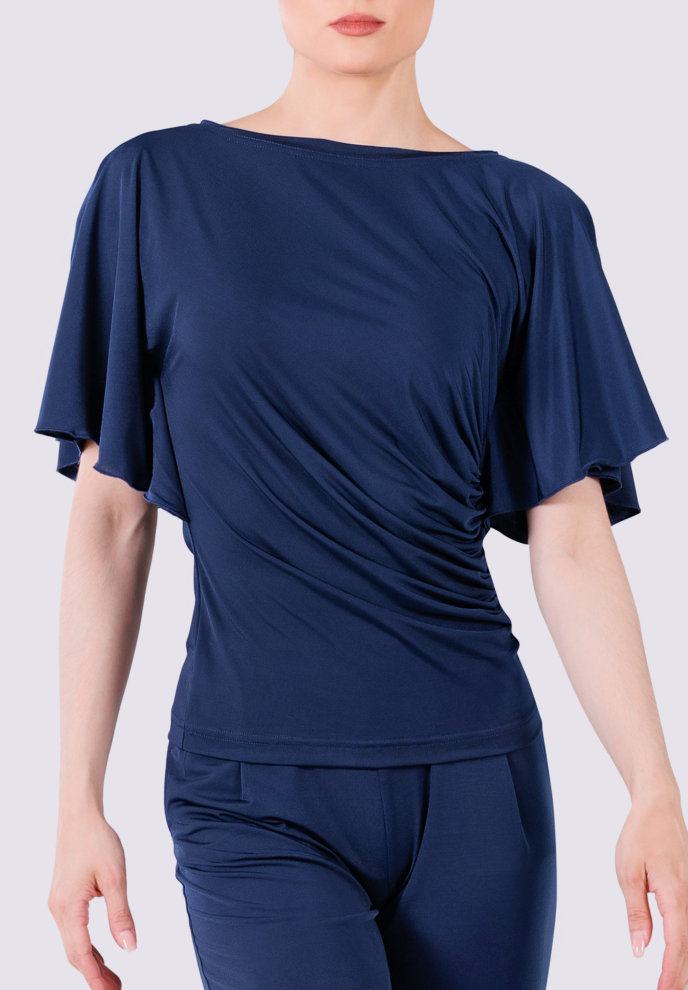 Maly Women’s Anabella Batwing Dance Shirt JL231101-Blue