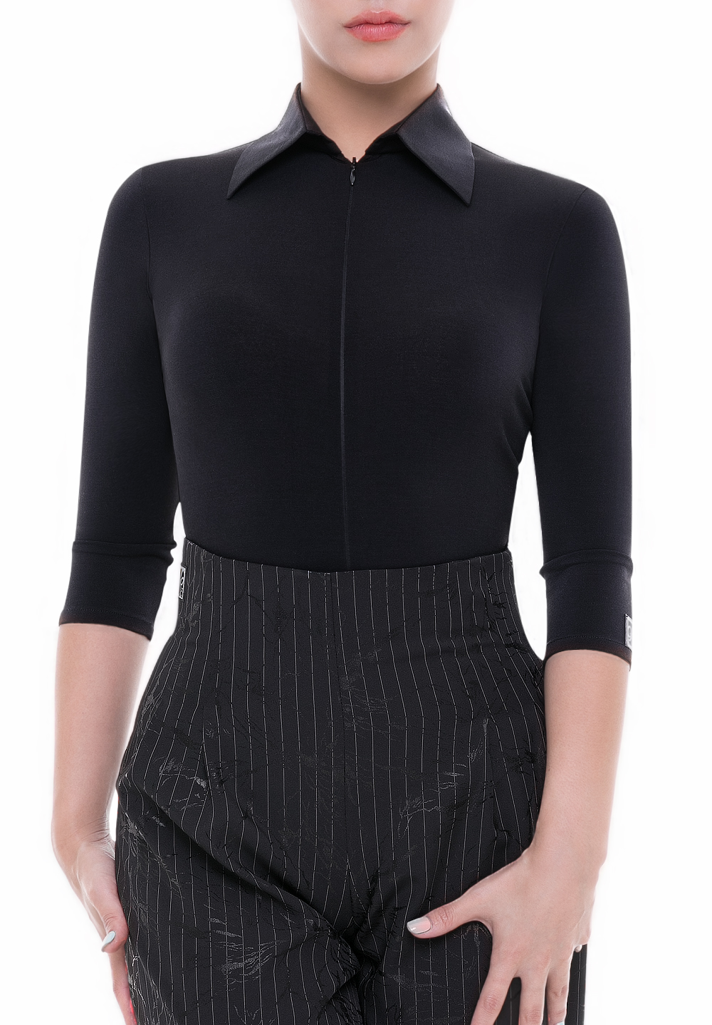 PopconAtelier Collared Dance Body 014-Black