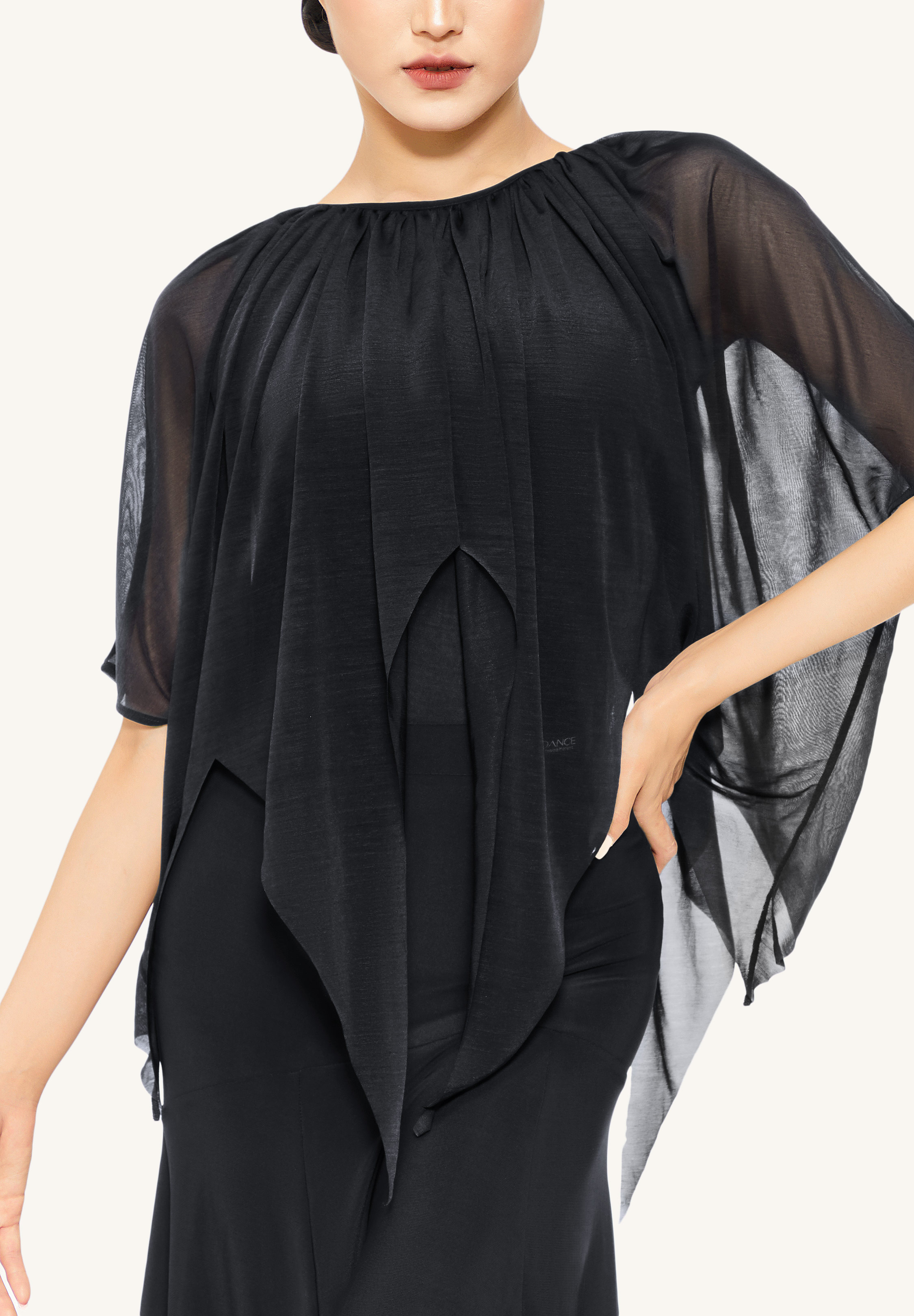 TDANCE Jagged Dance Top JM-0001-Black