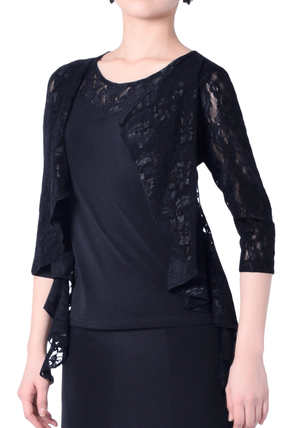 Lacy black clearance cardigan