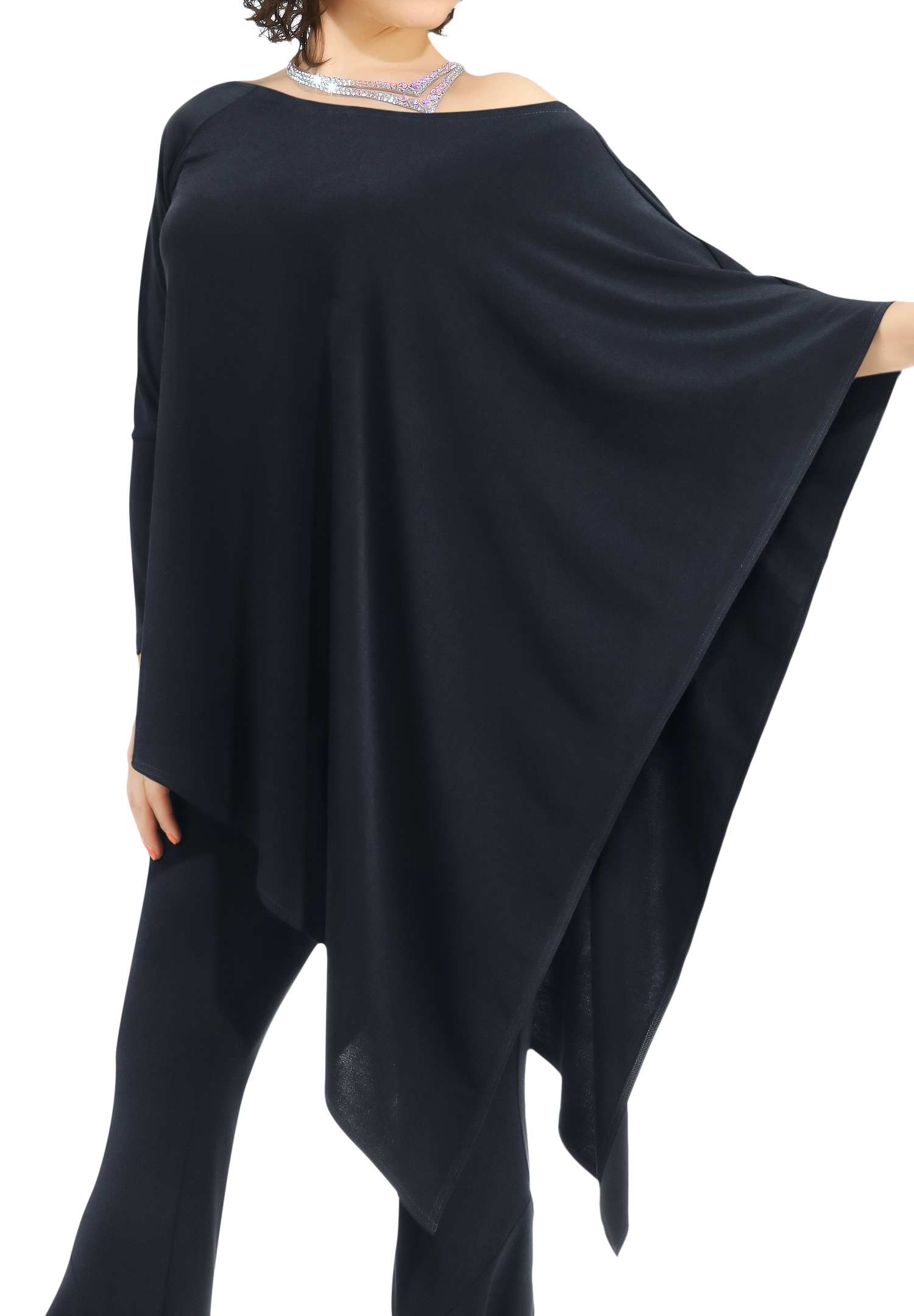 Zdenka Arko Dance Cape Top T1505-Black