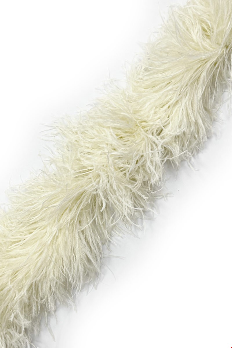 Belagio Ostrich Feather Trim, 6 Wide, Mint
