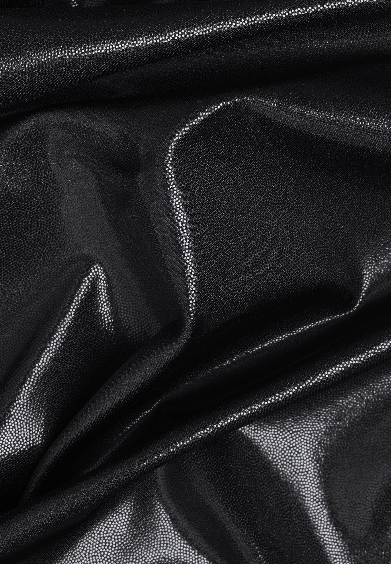 Black Shiny Lycra fabric per 10 meters for Clothing: Dance