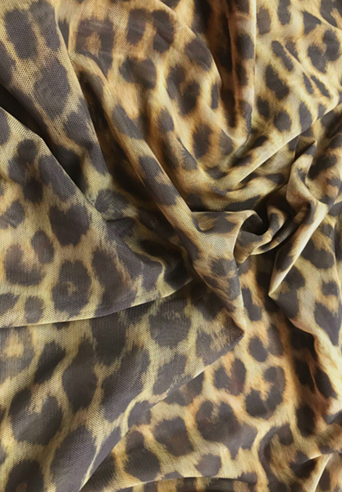 Chrisanne Clover Animal Print On Stretch Net