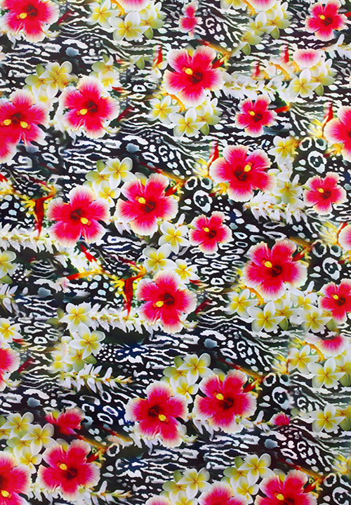 DSI Floral Leopard Printed Smooth Velvet 1328