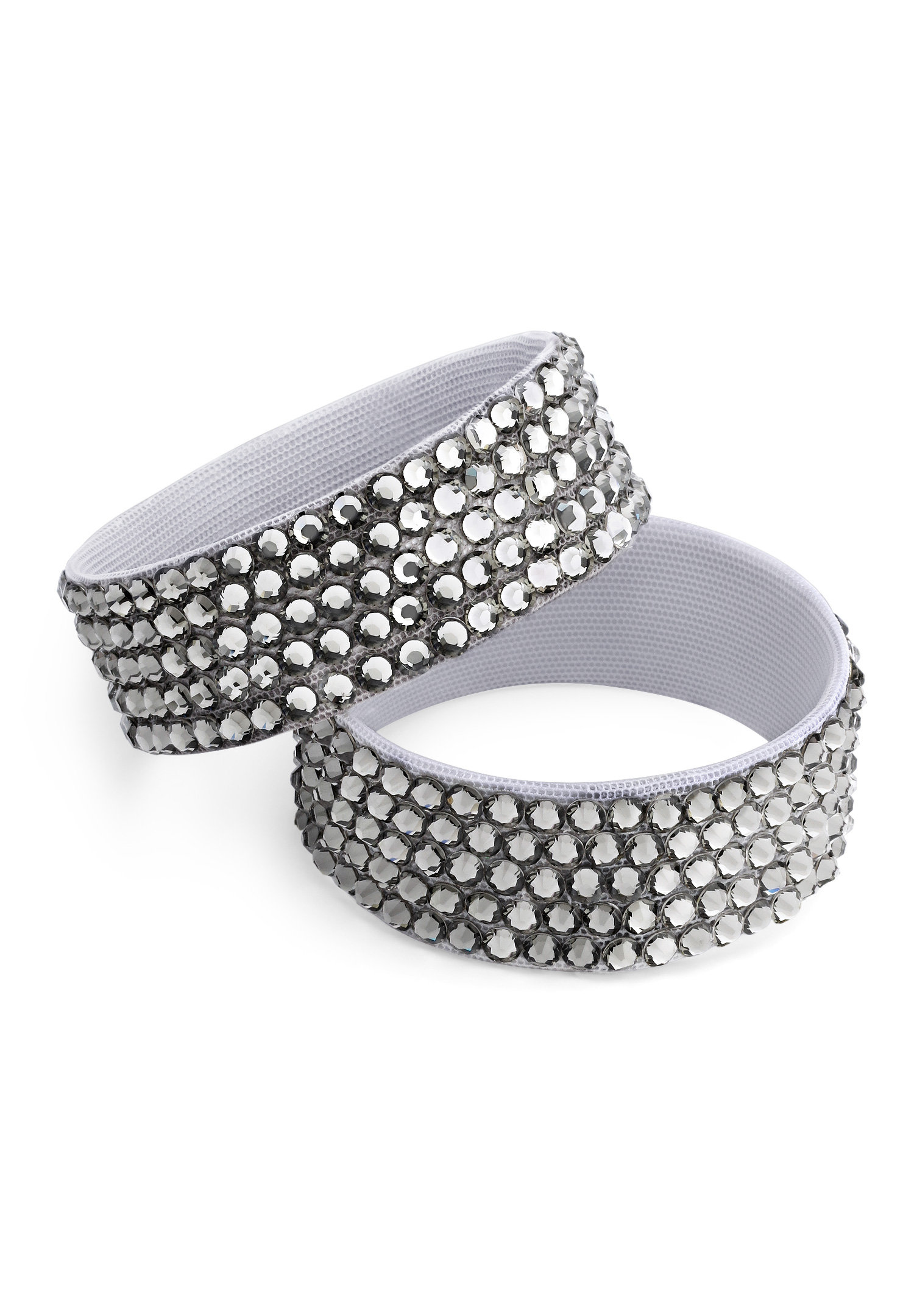 BeSparkled Black Diamond 5 Row Crystallized Bracelet (Single)-Black Diamond