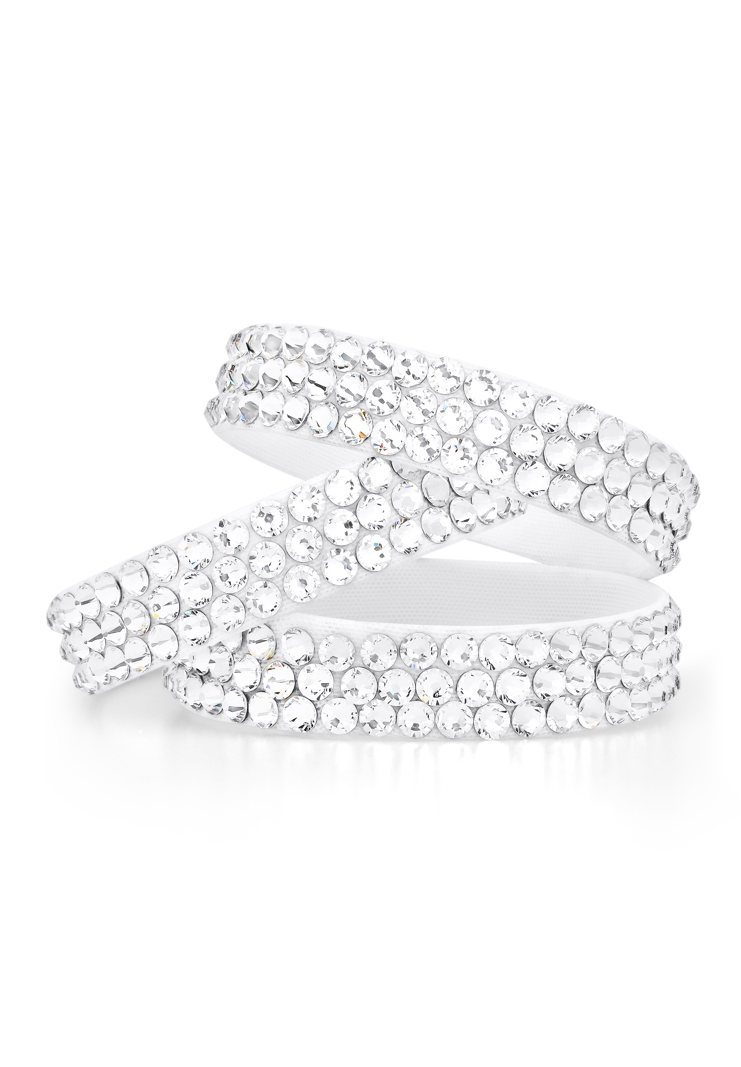 BeSparkled Crystal 3 Row Rhinestone Bracelet (Single)-Crystal