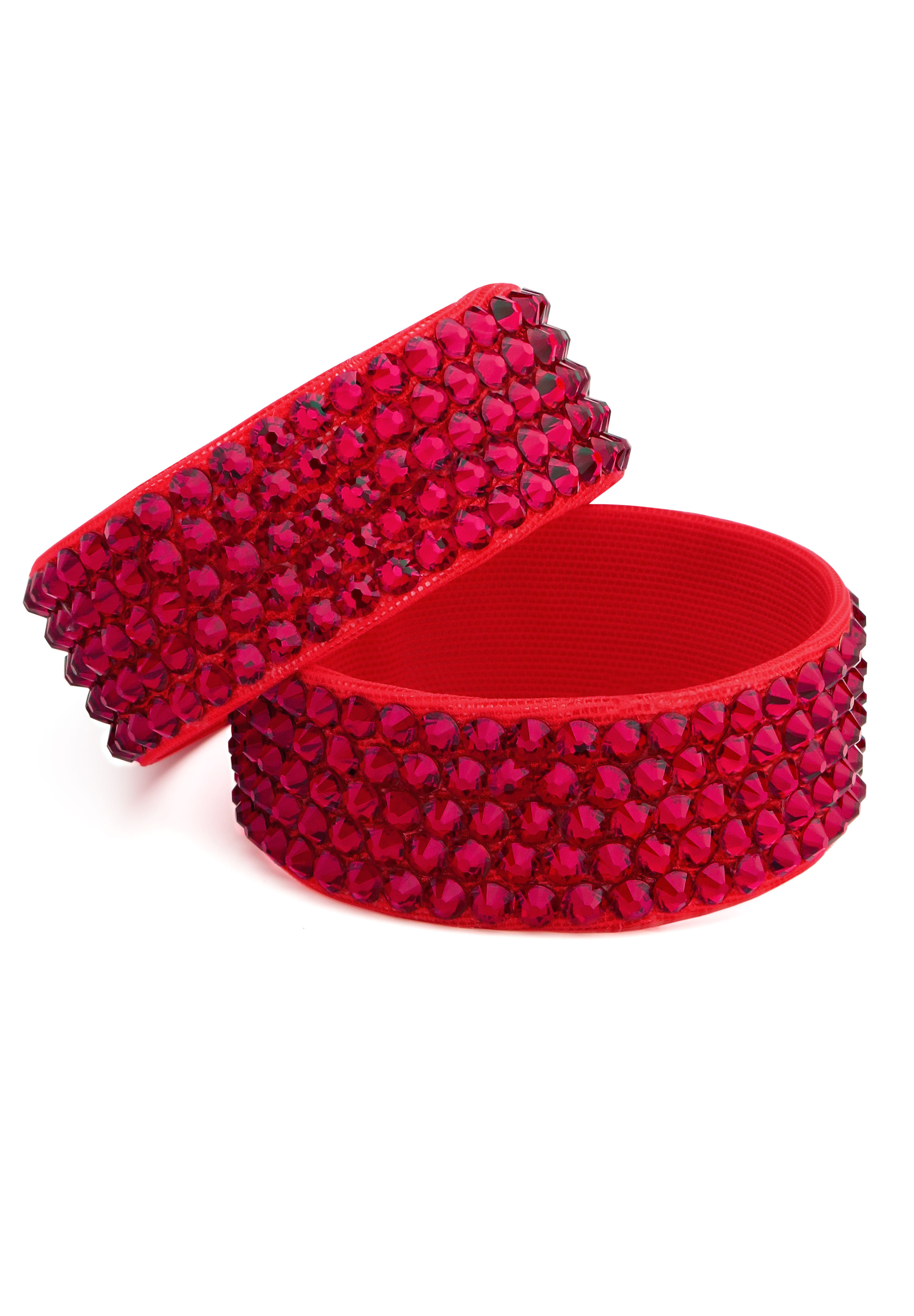 BeSparkled Siam 5 Row Crystallized Bracelet (Single)-Siam