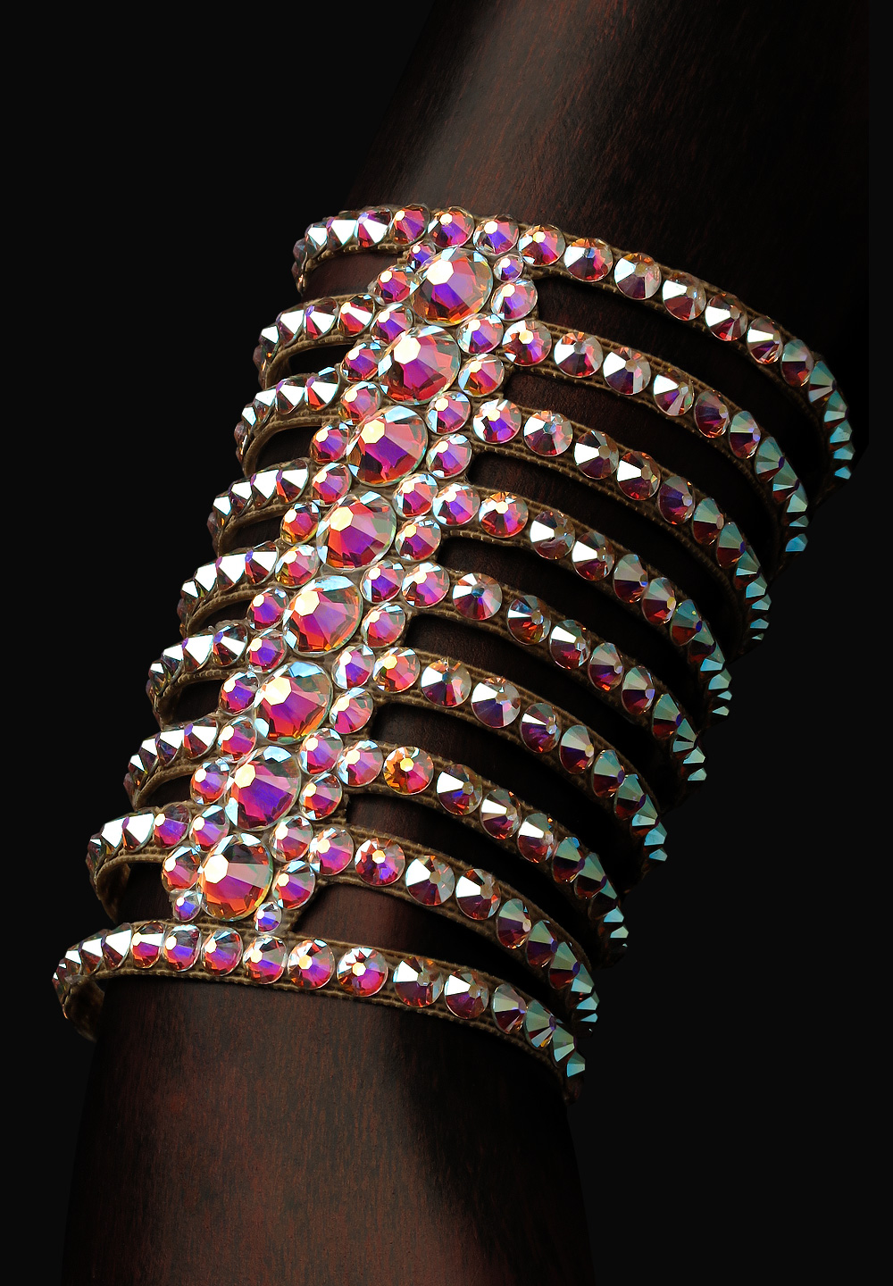 Bettina Rhinestone Bracelet BC-204 Crystal AB-Crystal AB