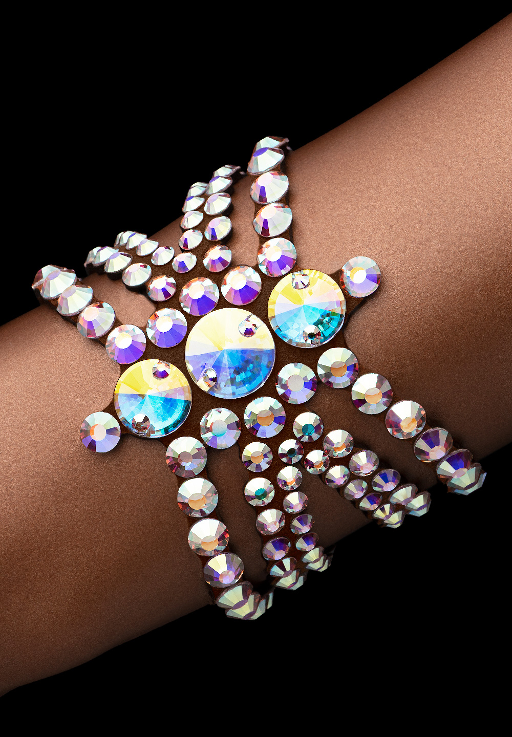 Bettina Rhinestone Bracelet BC-902-Crystal AB