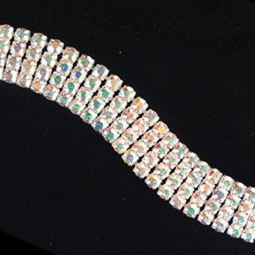 Rhinestone bracelet B207021 CAB-Crystal AB
