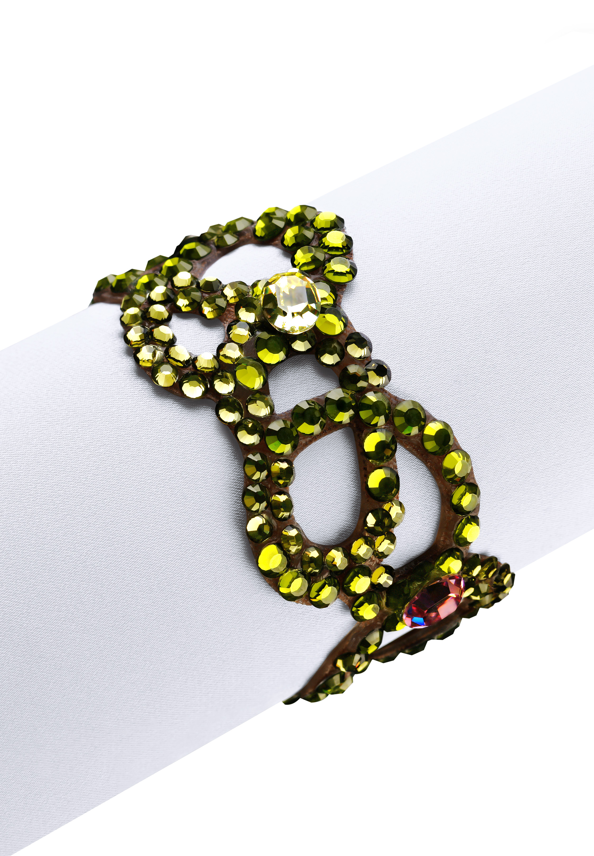 Zdenka Arko Olive Crystal Bracelet BC11003-23-Olivine