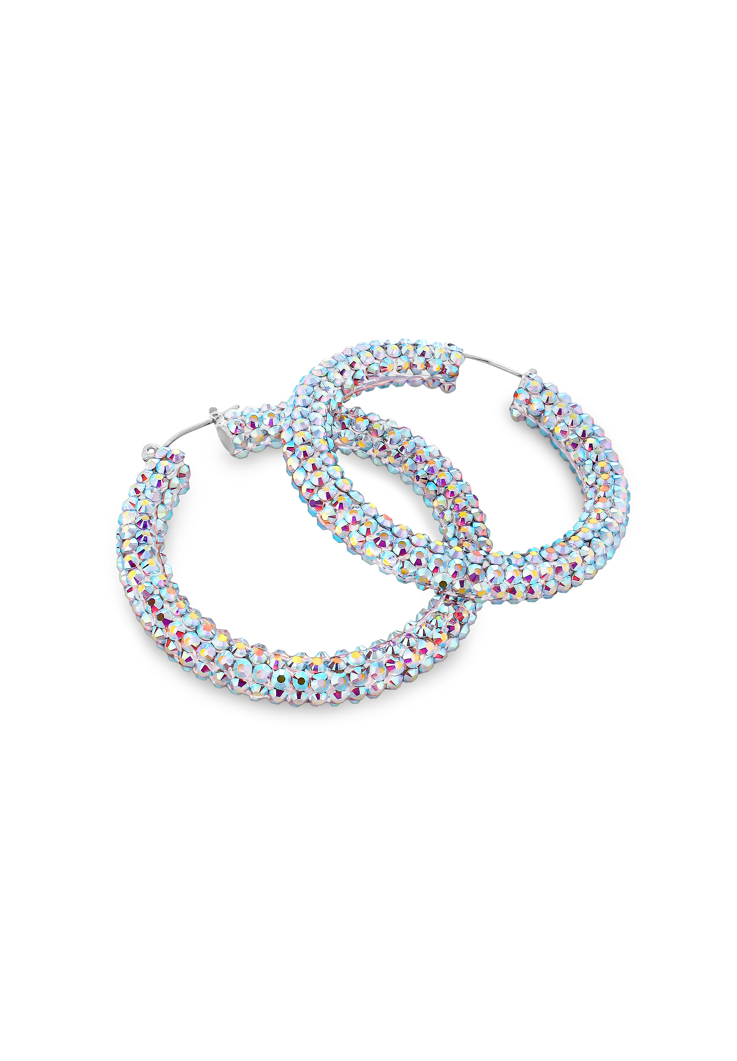 Arabella Crystal Hoop Earrings-Crystal AB