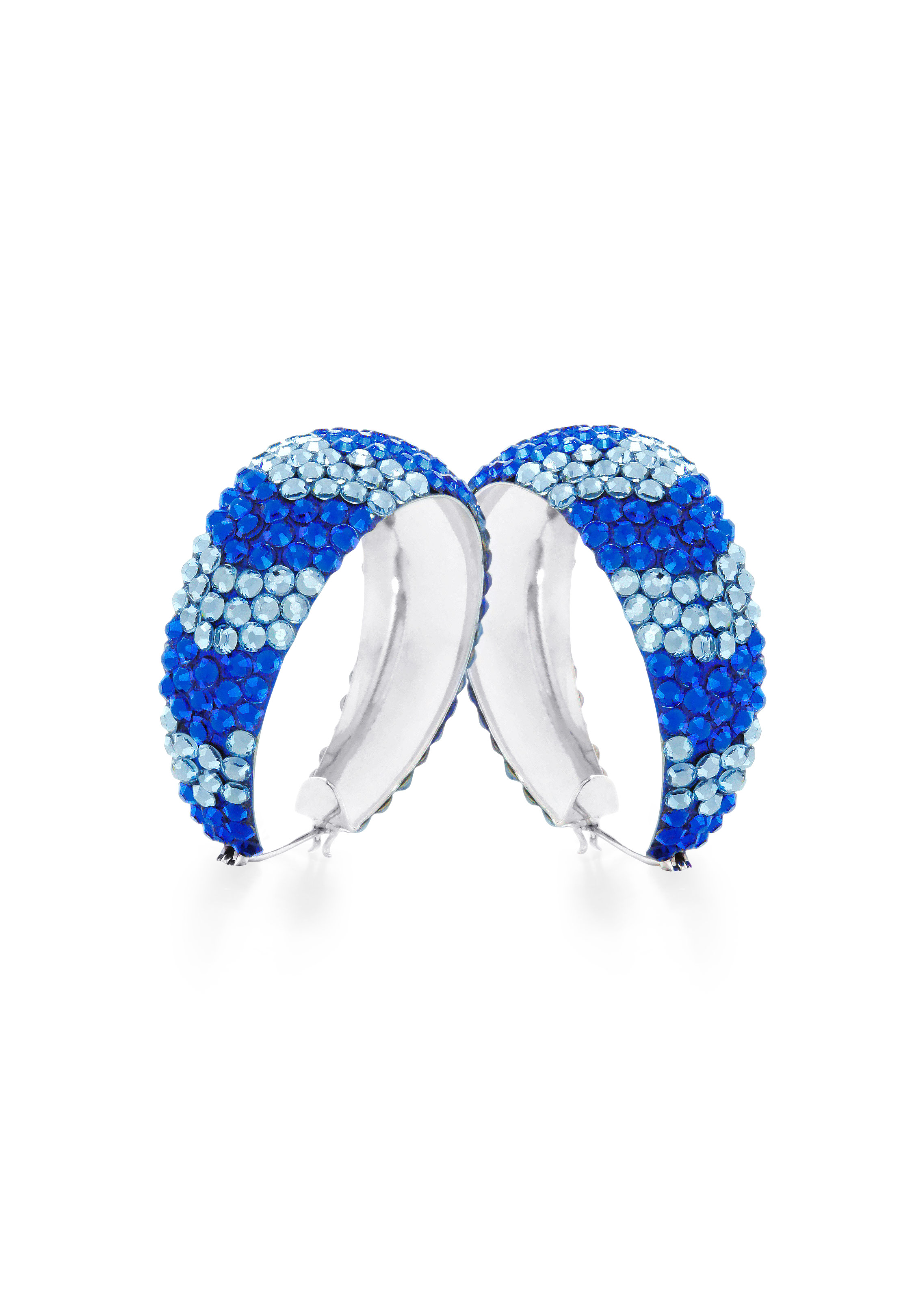 Calista Crystallized Hoop Earrings-Citrine
